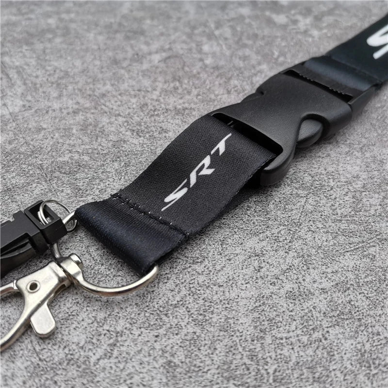 Black Neck Strap Lanyard – JDM Style Key, Phone & ID Card Holder for Car Accessories