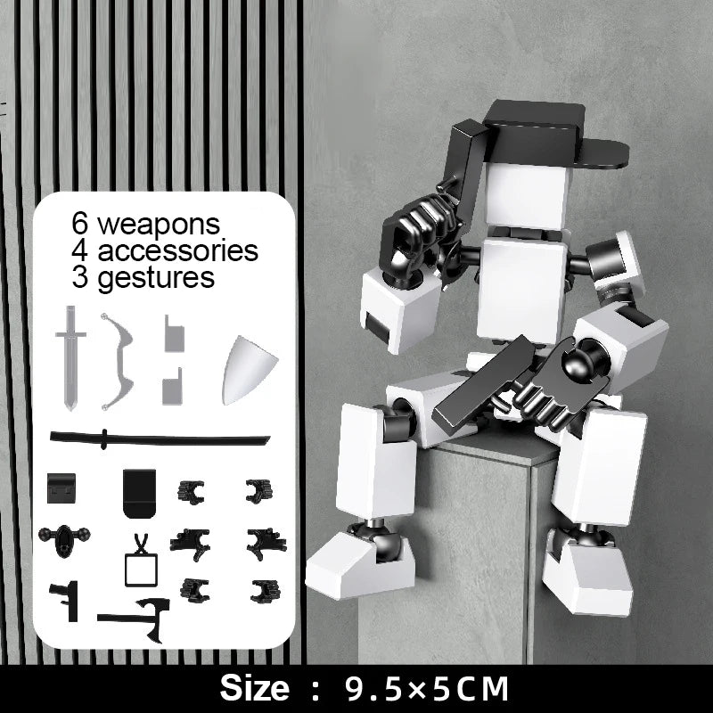 Multi-Jointed Movable Shapeshift Robot 3.0 – 3D Printed Action Model Doll Toy & Christmas Gift