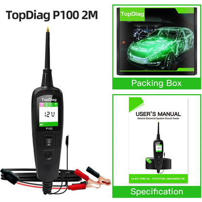 Automotive Circuit Tester Power Probe Kit - 12/24V Voltage & Resistance Diagnostic Tool for Over-Load/Short Circuit Testing
