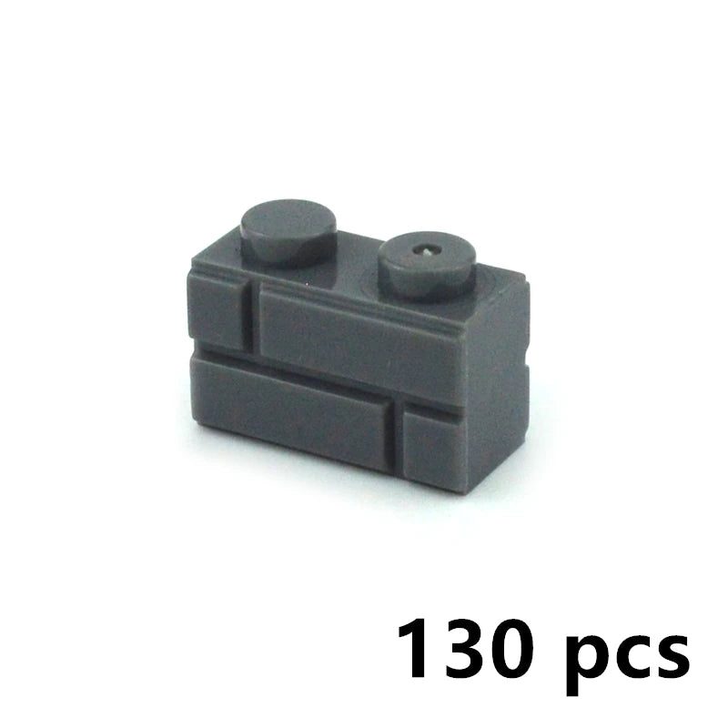 DIY Building Block Wall Figures Bricks - 1x2, 1x3 & 1x4 Small Construction Bricks for Creative Building & Educational Play