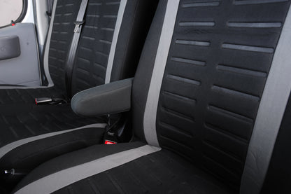 Universal 3D Stripe Car Seat Covers - 2+1 Front Seat Covers for Vans & Trucks