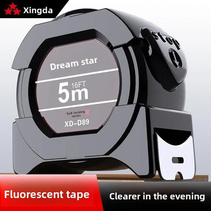 Fluorescent Tape Measure - 5m/7.6m Widened, Thickened & Wear-Resistant Precision Measuring Tool