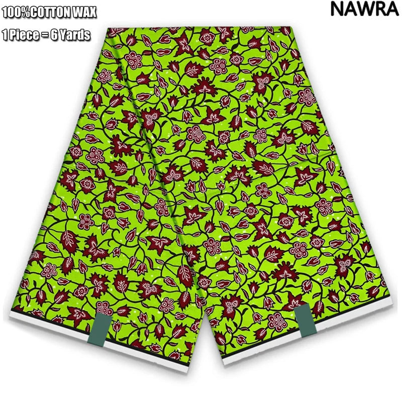 2026 African Real Wax Print Fabric - 100% Cotton Ghana Style Soft Ankara Pagne