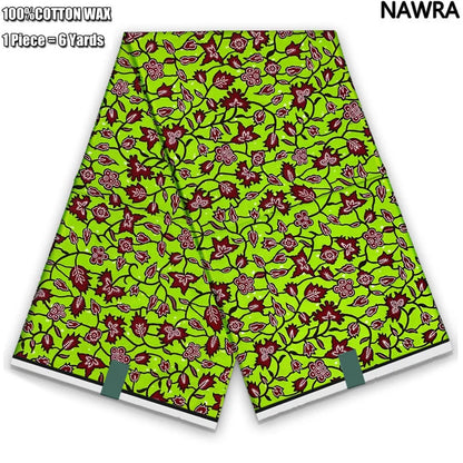 2026 African Real Wax Print Fabric - 100% Cotton Ghana Style Soft Ankara Pagne