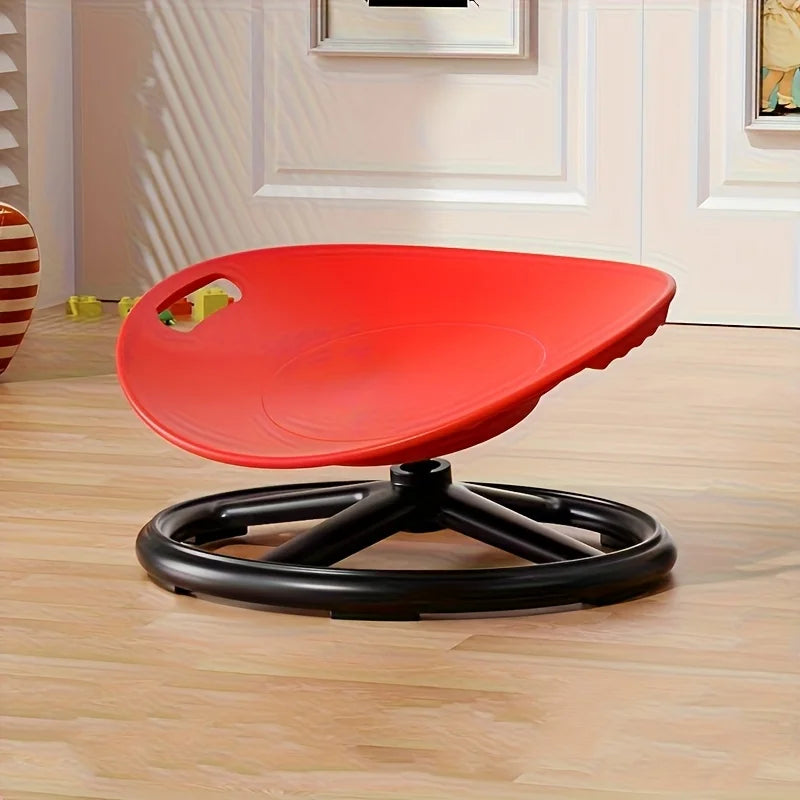 Ergonomic Swivel Sensory Chair - Eggshell Design with Anti-Slip Base & Durable Plastic
