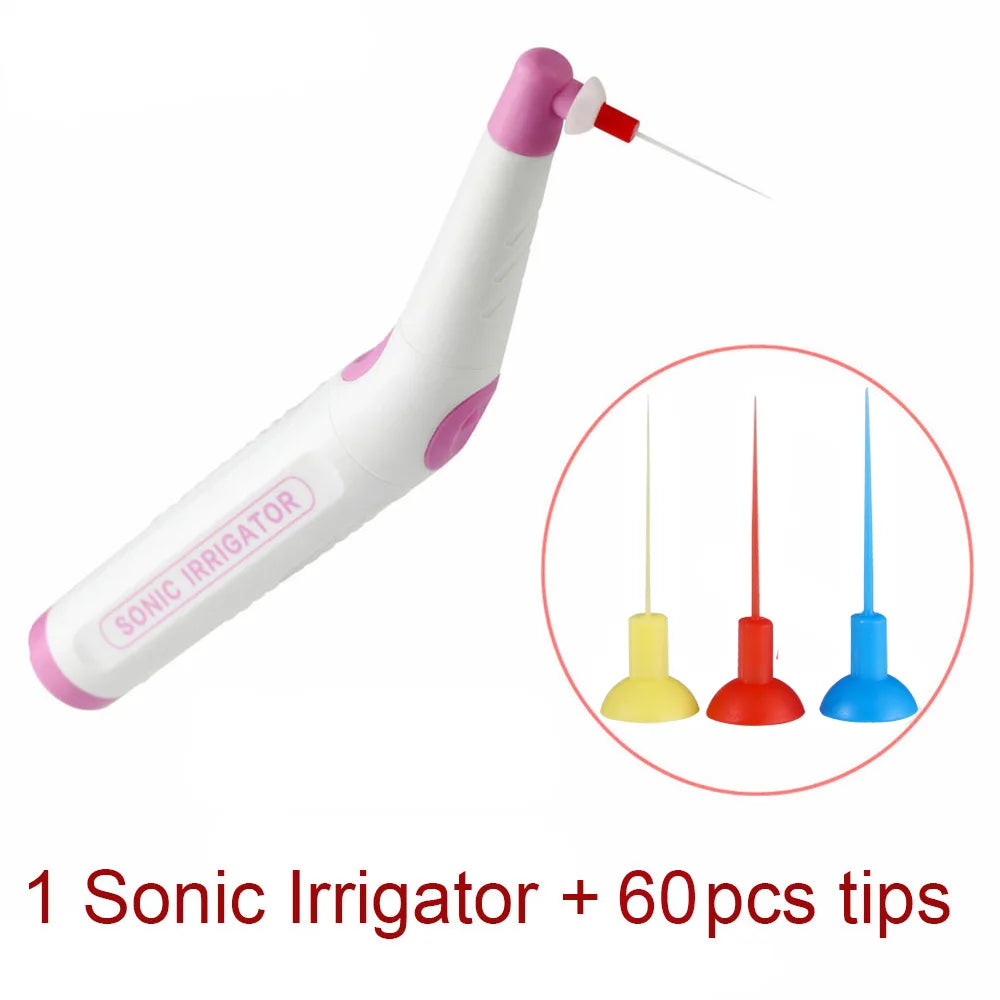 60 PCS Dental Endo Cleaning Tips – Sonic Irrigator Tools for Root Canal & Endodontic Treatment, Dentistry Instrument Set