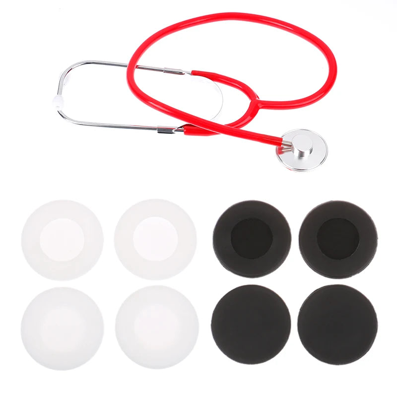 4Pcs Disposable Silicone Stethoscope Covers – Head Diaphragm Protector, 6 Color Replacement Sleeves & Accessories