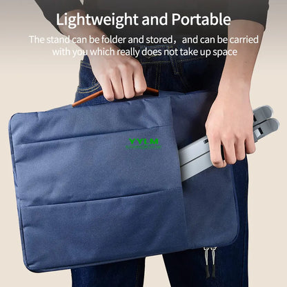 YYLM N8 Aluminum Laptop Stand - Adjustable Foldable Portable Notebook Holder with Cooling Support for MacBook & Laptops