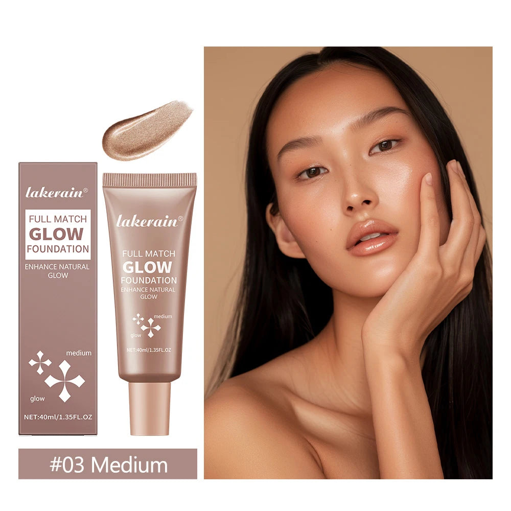 Glow Foundation Illuminator - Lightweight Moisturizing Glotion Natural Radiance Enhancer Multi-Purpose Highlighter Base