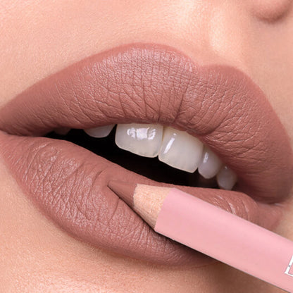 12-Color Matte Lipliner Pencil – Waterproof, Plumping Lip Liner for Natural Nude & Pink Shades | Professional Lip Contour Makeup