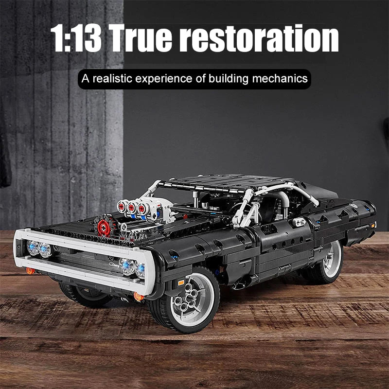 2024 New High Difficulty Racing Car Building Blocks – 1077PCS Model, Assemble Bricks for Kids Birthday & Christmas Gifts