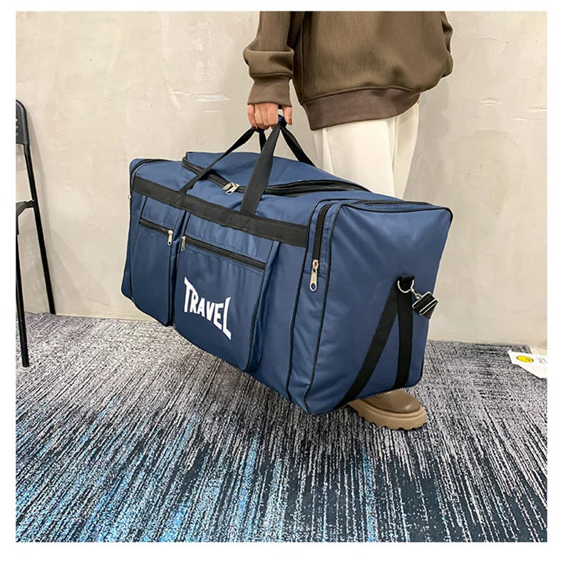 Foldable Travel Bag Y36A – Large Capacity Waterproof Business & Sports Duffel, Wear-Resistant Portable Handbag