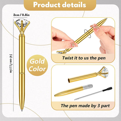 Diamond Wedding Guest Book Pen - Elegant Signing Accessory for Bride and Bridesmaids, Perfect for Bridal Shower and Bachelorette Party, 1pc