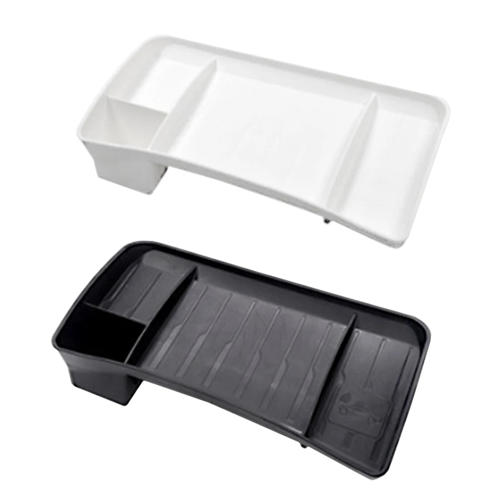 Tesla Model 3 & Y Rear Screen Storage Box – Hidden TPE Organizer Tray & Tissue Box for Interior Accessories