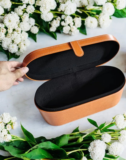 Portable PU Hair Dryer Storage Case – Large Capacity Dustproof Bag for Curling Tools & Accessories