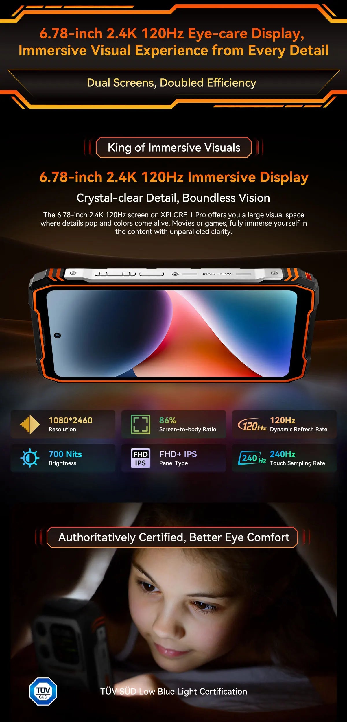 Blackview XPLORE 1 Pro Rugged Smartphone – Android 15, 6.78" 2.4K, 12GB+256/512GB, 20000mAh with FLIR Thermal Imaging