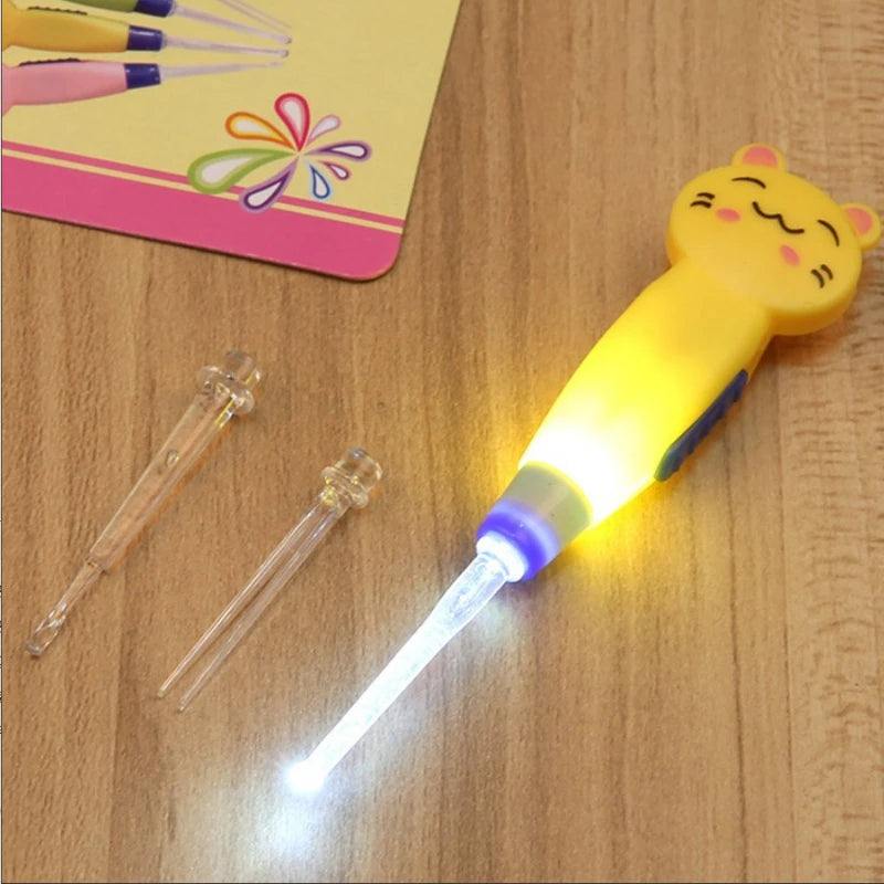Baby Care LED Ear Cleaner - Earpick with Flashlight for Ear Wax Removal, Hygienic Ear Cleaning Tool