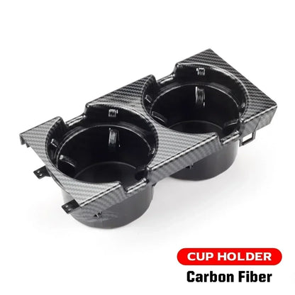 Double Hole Front Center Console Storage Box – Coin & Cup Holder for BMW E46 1999-2006 (51168217953)