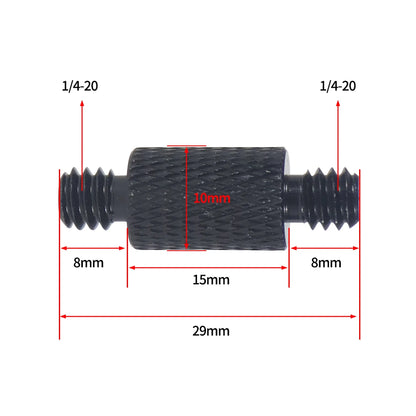 Reinforced Camera Screw Adapter - 1/4 to 3/8 Inch Male Female Thread Converter for Tripod Monopod Ball Head Light Bike Mount