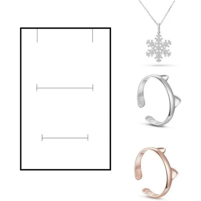 20-Pack Rectangle Kraft Jewelry Boxes — 1.96x3.11x1.06" Marble White Cardboard Gift Boxes for Valentine’s Day