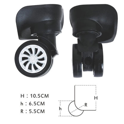 4Pcs Universal 360° Swivel Luggage Wheels - Trolley Wheel Replacement Tools for Suitcases