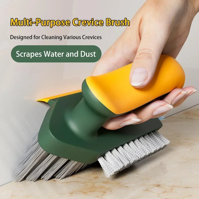 4-in-1 Cleaning Squeegee Brush - Multi-Purpose Gap, Groove, Glass, Kitchen, Bathroom & Tire Cleaning Tool