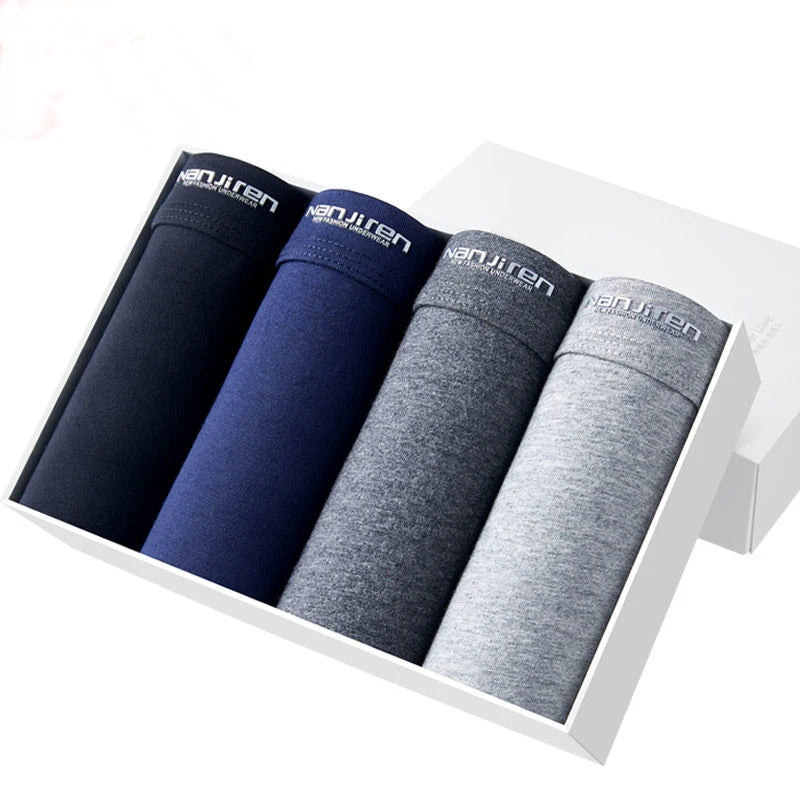 Men’s Cotton Boxer Shorts – Sexy U-Convex Underwear Panties, Comfortable Male Underpants with Free Shipping