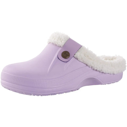 Bebealy Casual Women’s Garden Shoes & Warm Fluffy Men’s Waterproof Winter Slippers – Outdoor Antiskid Classic Leopard Design