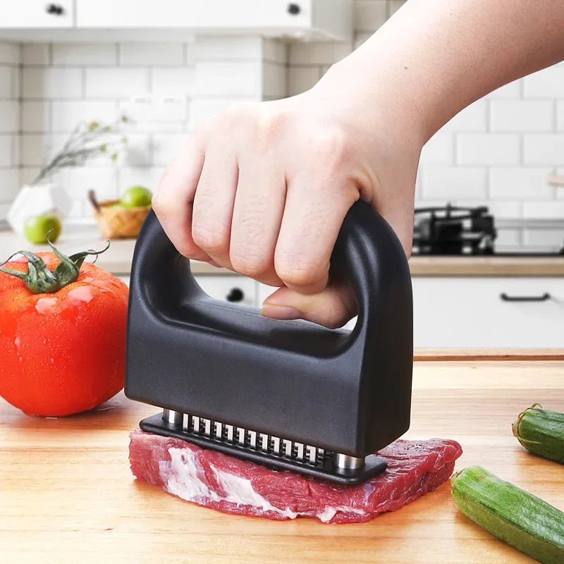 48-Blade Stainless Steel Meat Tenderizer Tool – Beef Steak Hammer & Kitchen Pounder Tool