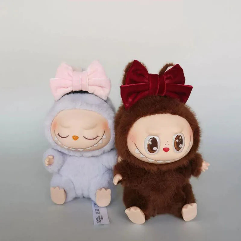 Labubu Sitting Party Plush Headband – Kawaii Hair Band Toy Decoration & Gift with Labubu2 Clothes   1/2