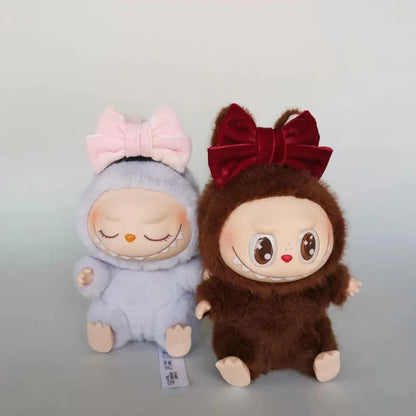 Labubu Sitting Party Plush Headband – Kawaii Hair Band Toy Decoration & Gift with Labubu2 Clothes   1/2