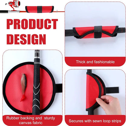 6pcs Lure Wrap Covers — Fishing Bait & Hook Guards for Rod Safety, Protect Fishermen While Fishing