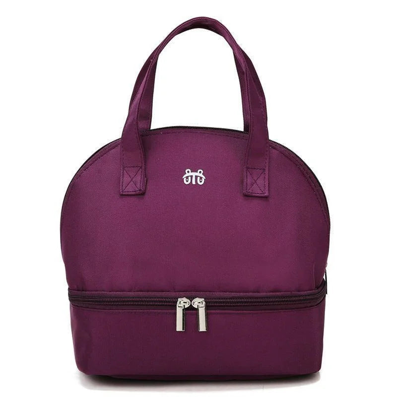 Insulated Double-Layer Mommy Bag — Large Capacity Travel & Picnic Baby Food Handbag