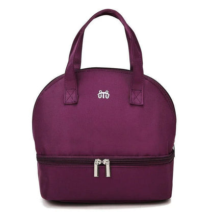 Insulated Double-Layer Mommy Bag — Large Capacity Travel & Picnic Baby Food Handbag