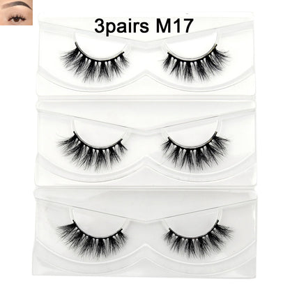 Visofree 13mm 3D Mink Eyelashes – Natural Long Handmade Cruelty-Free False Lashes for Makeup G04