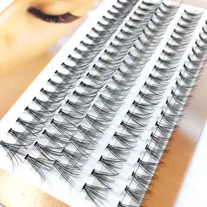 100Pcs Individual Eyelash Clusters (10D/20D/30D/40D) – C/D/DD Natural False Eyelash Extensions Lash Grafting Bunch Set