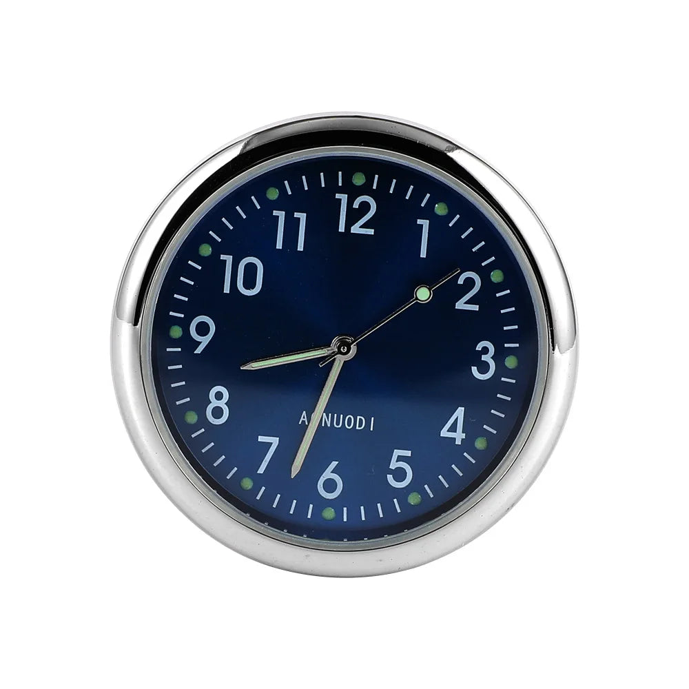 Luminous Car Clock - Mini Auto Stick-On Digital Watch for Cars, 40mm & 43mm Quartz Mechanic Ornament