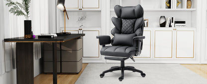 Dowinx Big & Tall Office Chair – High Back Computer Gaming Chair with Pocket Spring Cushion, Lumbar Support & Armrests