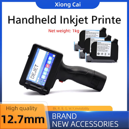 12.7mm Handheld Inkjet Printer 2588+ – QR Code, Barcode, Date & Logo Coding Machine with 25 Languages Support