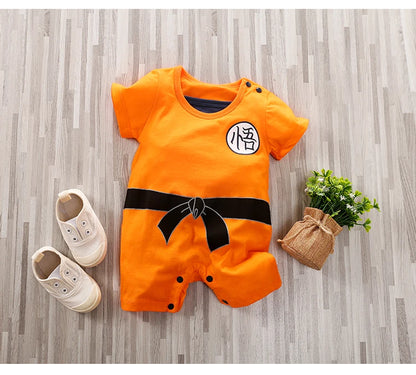 Baby Anime Jumpsuit – Soft Cotton Short Sleeve Romper, Newborn Summer Outfit, 0-18 Months
