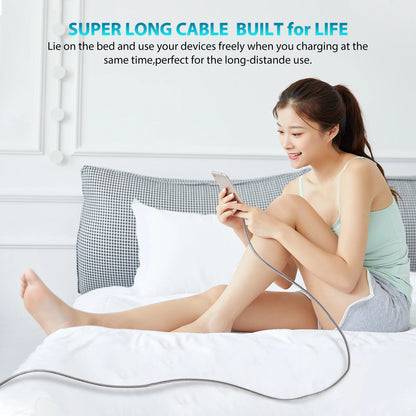 Type-C to Type-C PD 60W Fast Charging & Data Cable — 3M/5M/8M/10M Extension for iPhone 15 Pro Max, Huawei, Xiaomi, Samsung