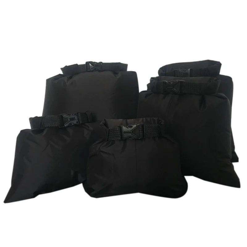 5-Piece Waterproof Dry Bag Set - Outdoor Storage Sacks for Camping, Hiking, Swimming, Rafting & Kayaking