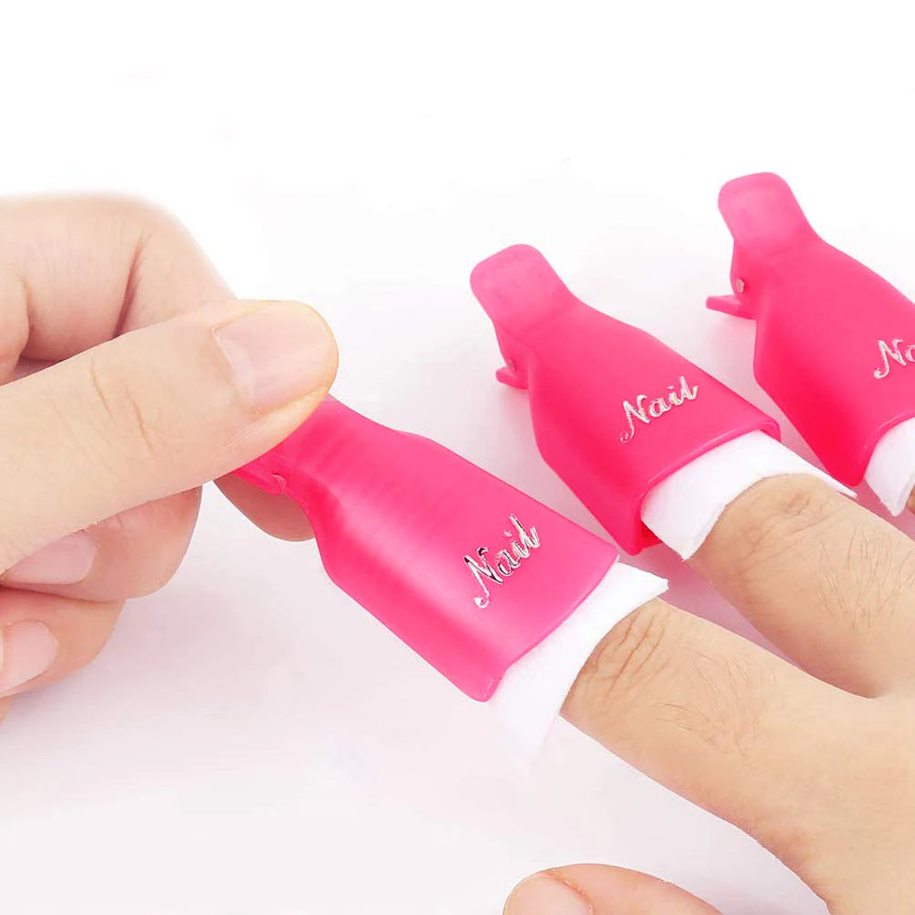 LULAA Nail Soak Off Clips - UV Gel Polish Remover Caps for Fingernail Removal