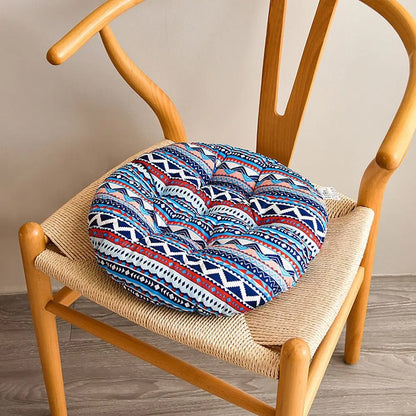 40x40cm Round Dining Chair Cushion – Thickened Non-Slip Seat Pad, 10 Luxurious Styles for Students, Office & Canteen