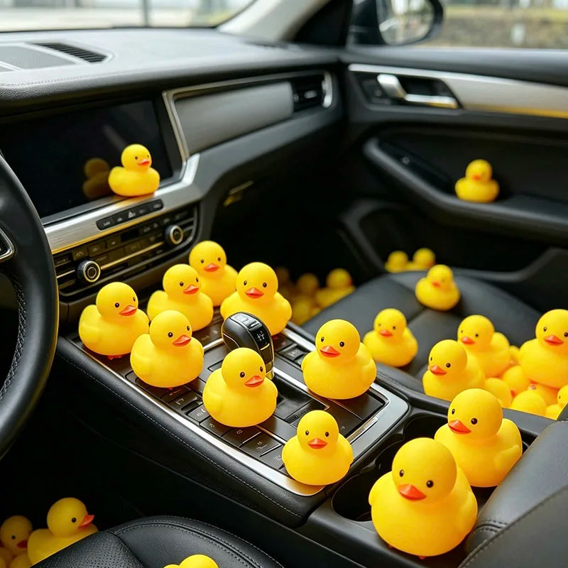 30-Piece Mini Rubber Duck Toy Set - Squeaky Swimming Ducks for Classroom Prizes, Home and Car Decor, Gifts, and Collectibles
