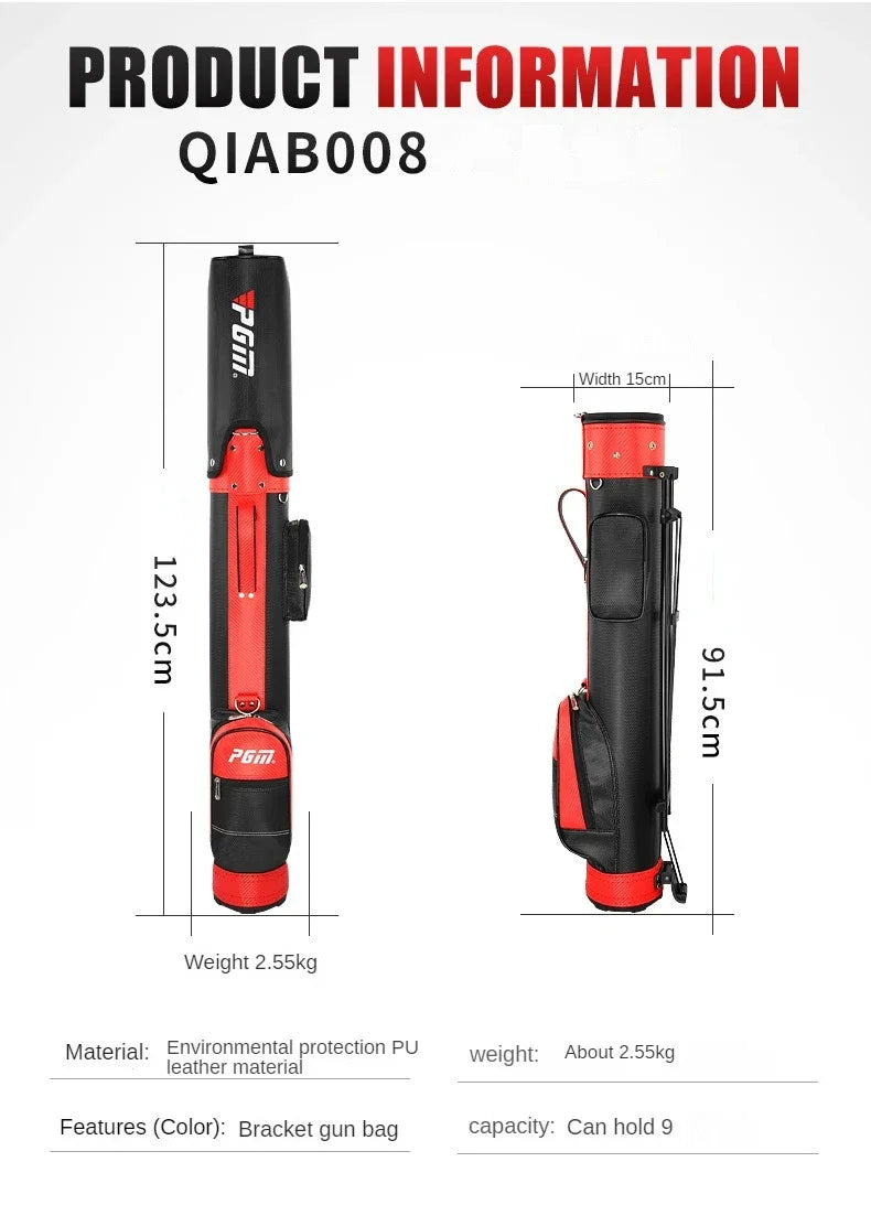 PGM Golf Bag QIAB008 – Lightweight 9-Club Capacity Support Bag for Men & Women, Available in 6 Colors