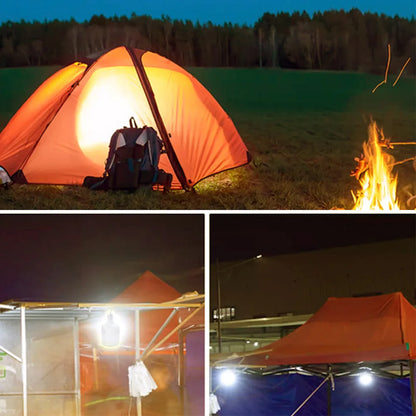 USB Rechargeable LED Bulb: Portable Camping Light for Emergency Lighting - Flashlight for Outdoor Picnics & Hanging Tent Light