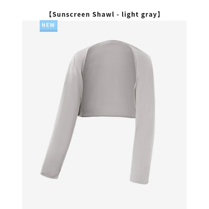 Women’s UPF Sun Protection Shawl – Breathable Cooling Shrug with Thumb Holes Loose Dolman Sleeve Cover for Travel & Outdoor Use