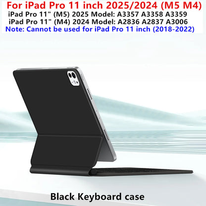 TouchPad Magic Keyboard Case for iPad Air & iPad Pro - Backlit Smart Cover with Trackpad Support for 11/13 Inch Models