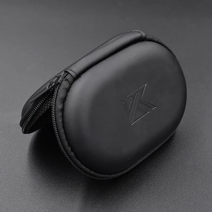 KZ Earphone Case – Portable EVA Zipper Headset Storage Box with Logo, Square Compression Organizer for Headphones